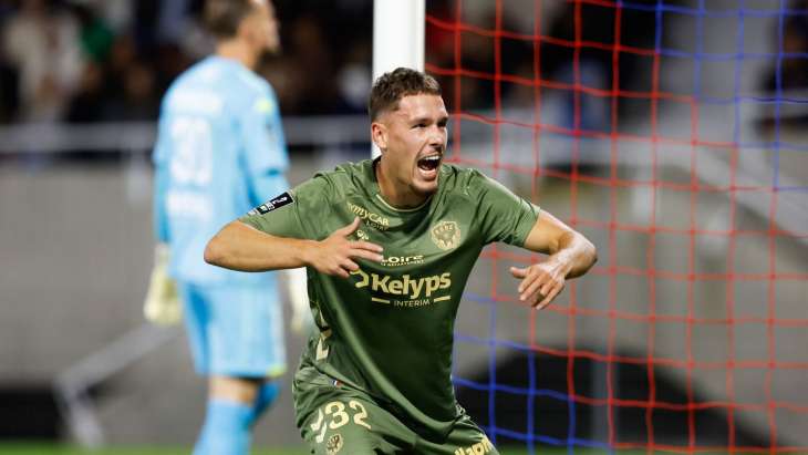 Lucas Stassin lors de ASSE-Clermont