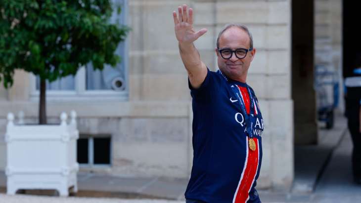 Luis Campos lors de réception du PSG à l'Élysée