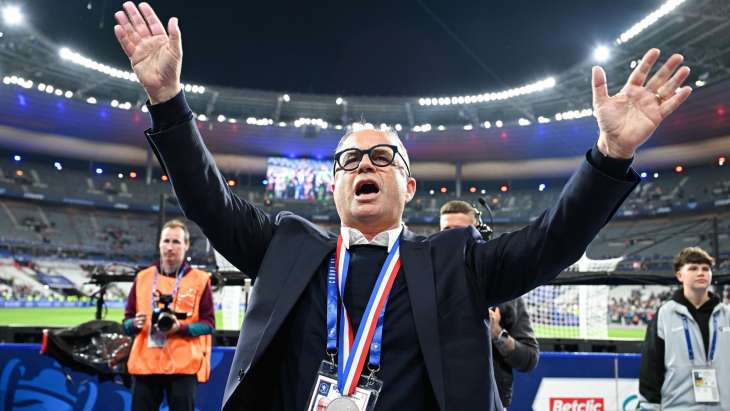 Luis Campos lors de la finale de la Coupe de France