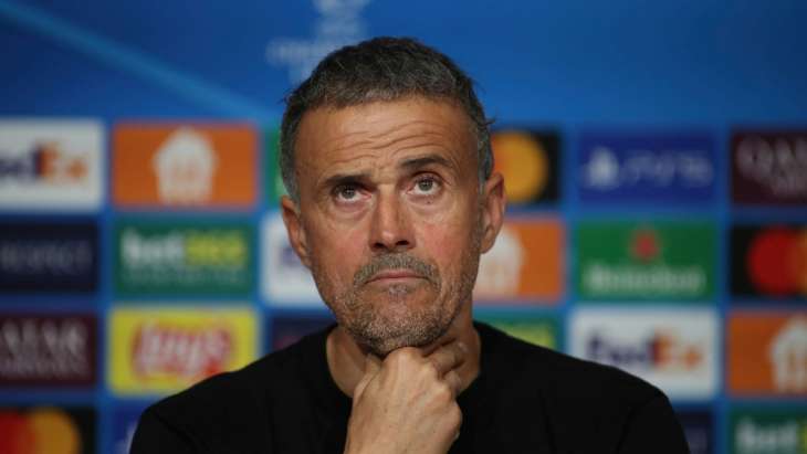 Luis Enrique en conférence de presse