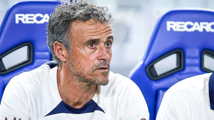Luis Enrique PSG banc
