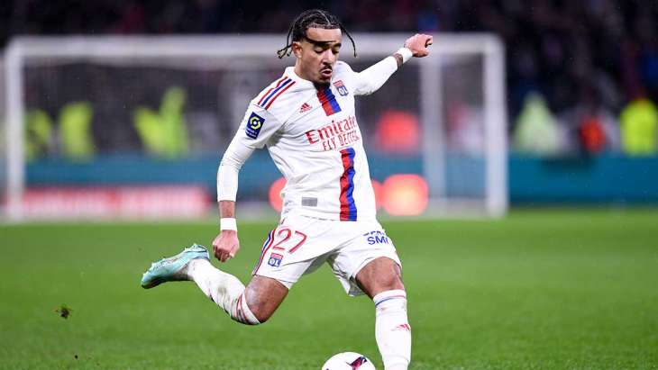 Malo Gusto centre lors de OL-Strasbourg