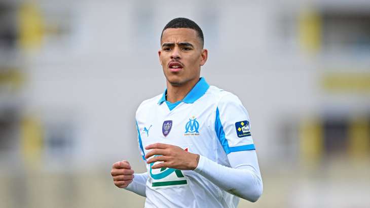 Mason Greenwood lors de OM - Bourg en Bresse