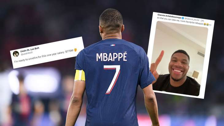 mbappe tweets bolt giannis