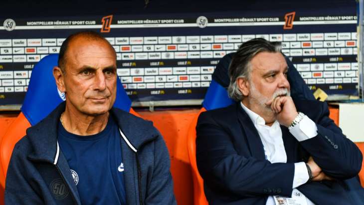 Michel Der Zakarian et Laurent Nicollin (MHSC)