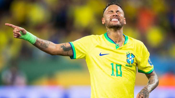 neymar bresil venezuela grimace