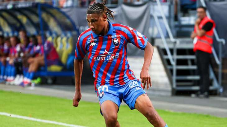 Noé Lebreton sous les couleurs du SM Caen.