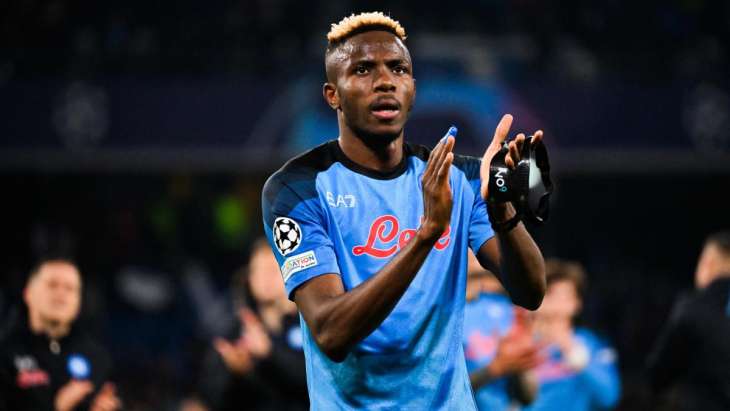 osimhen applaudit naples milan