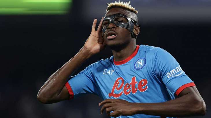 Osimhen lors de Naples-Villarreal