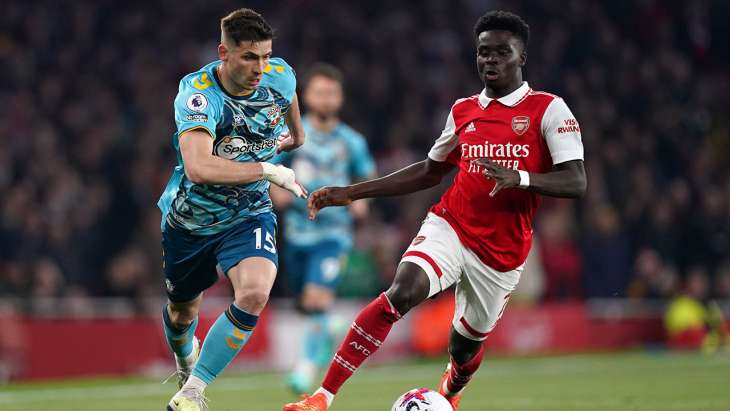 perraud saka southampton arsenal