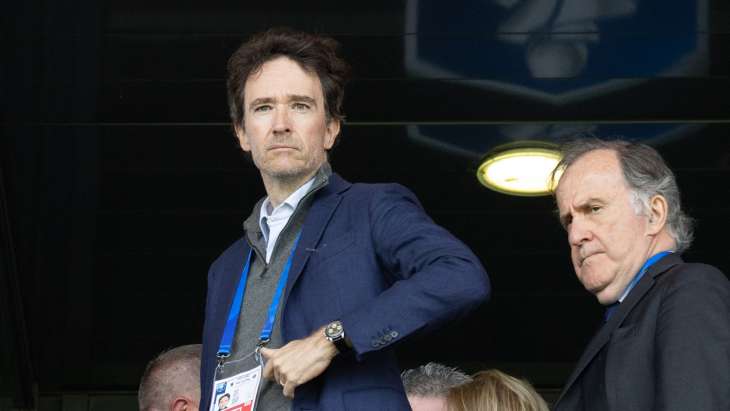 Antoine Arnault, le président du Paris FC Pierre Ferracci lors de la finale de la Coupe de France