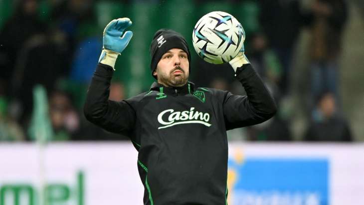Gautier Larsonneur lors de ASSE-Bastia